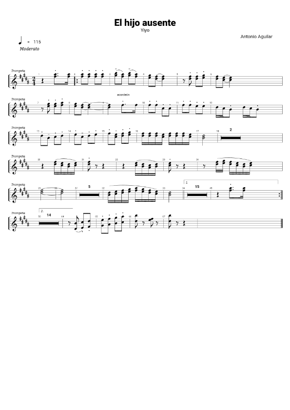 La imagen puede contener una previsualizacion de una partitura